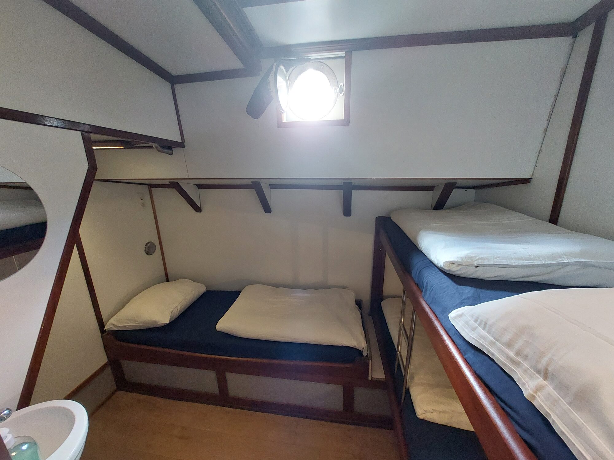 Two-berth cabin with porthole